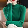 Пуловер свитер для женщин с длинным рукавом женский полувысокий воротник длинный рукав свитер