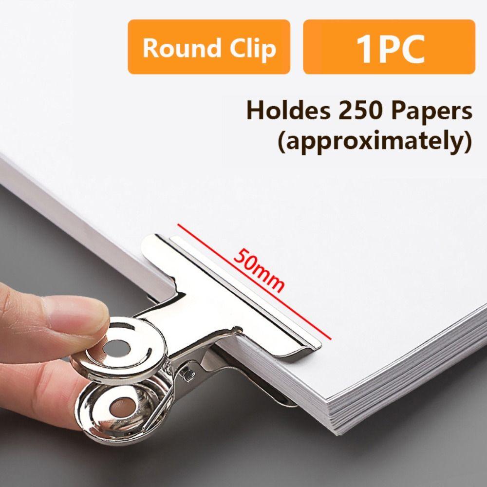 Universal Mountain Shaped Clip Stainless Steel Bill Clip Multifunctional Clamp  School Office