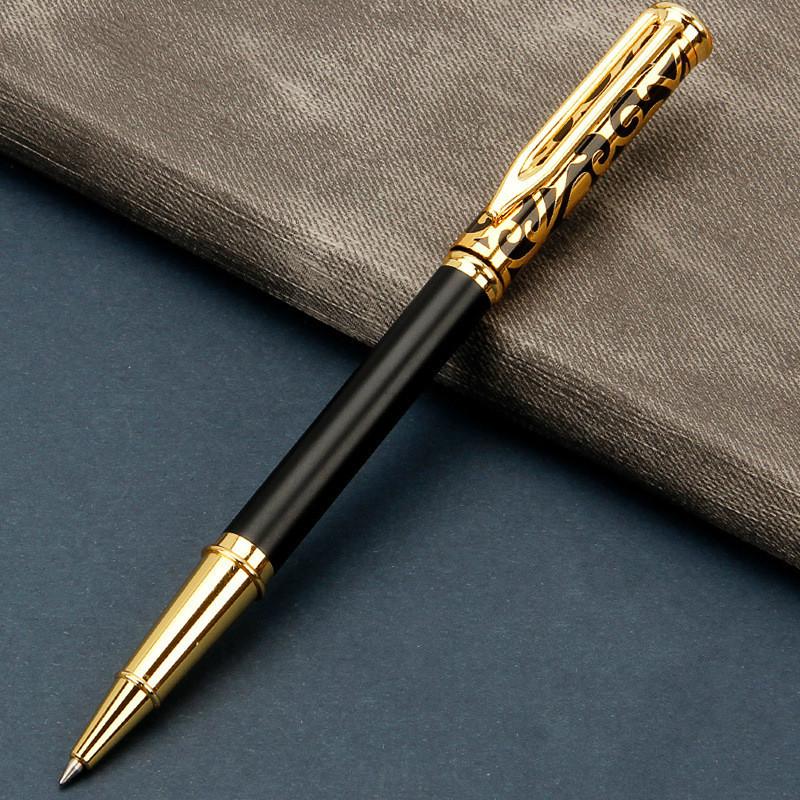 High Quality Luxury Metal Gel Pen Sculpture Pattern Roller Pen Office School Stationary Pen Customized Logo Name Gift