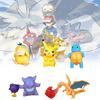 Adorable Pokmon Pikachu Bulbasaur Squirtle Psyduck Pvc Figurine Set 10cm Collectible Toys