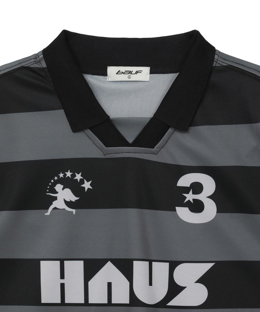 BAUF Haus Striped Jersey T-Shirt [Black]
