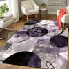 1Pc Abstract Circle Composition Rug, Office Carpet Indoor Outdoor Doormat, Non-Slip Soft, Living Room, Christmas Halloween Gift. M92834