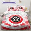 Sheffield United Football Club Pattern Bedding Quilt Set  Home Decoration  Gift (1 * duvet cover + 2 * pillowcase  without core)