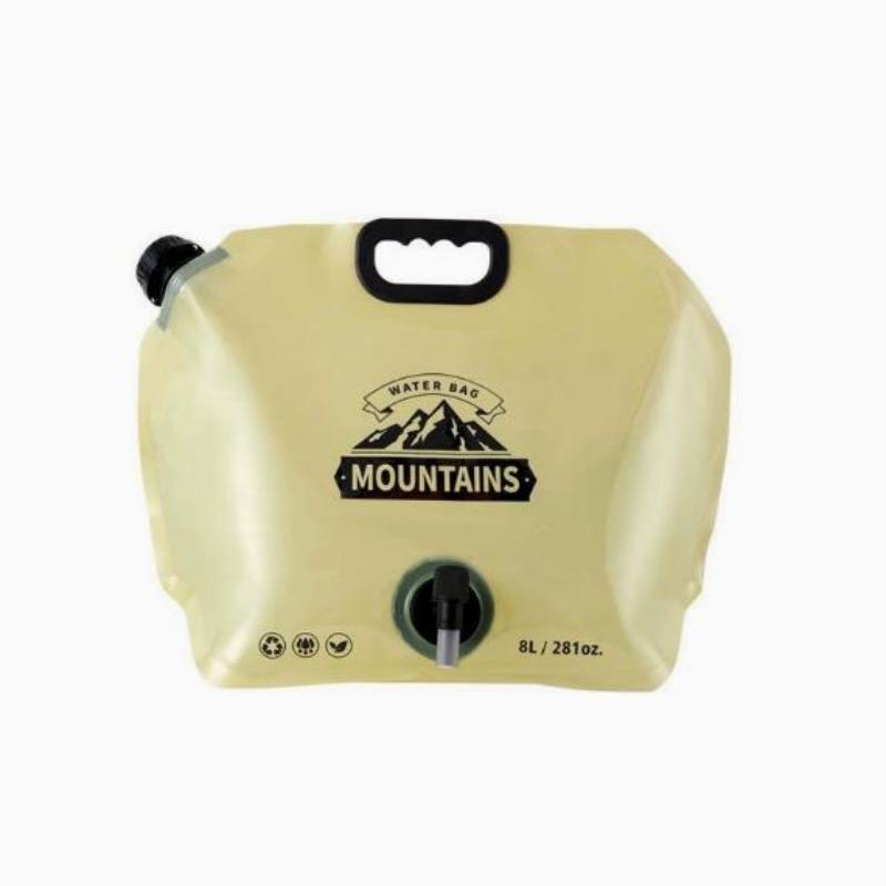 8L BPA-Free Portable Folding Water Storage Bag with Faucet for Camping Hiking