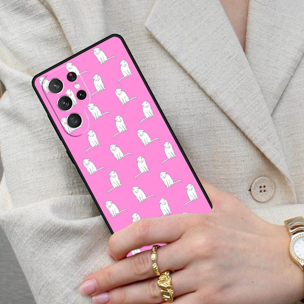 Kiss lovely Cats Cell Phone Case for Samsung Galaxy S26 Ultra S25 S24 S23 S22 S21 S20 Note10 Cover