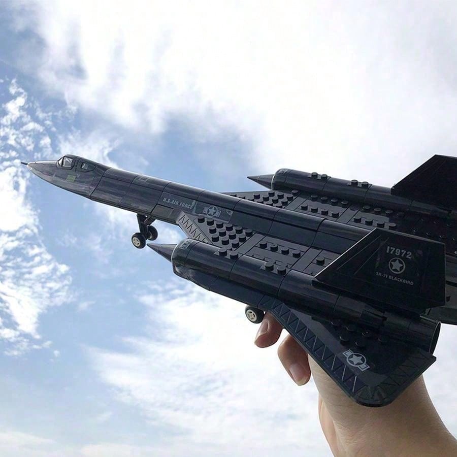 Городская Полиция SWAT Самолет SR-71 Blackbird Строительные Блоки Военные Кирпичики Детские Игрушки идеально для 6+