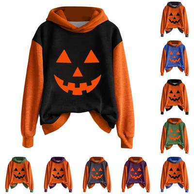 Женская повседневная и модная толстовка с капюшоном и длинными рукавами, с цветными блоками, теплая, свободная и удобная