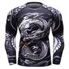 Боксерская футболка с длинным рукавом Rashguard для мужчин MMA Компрессионные рубашки Jiu Jitsu Кикбоксинг Джерси Дайвинг Rash Guard Одежда Футболки