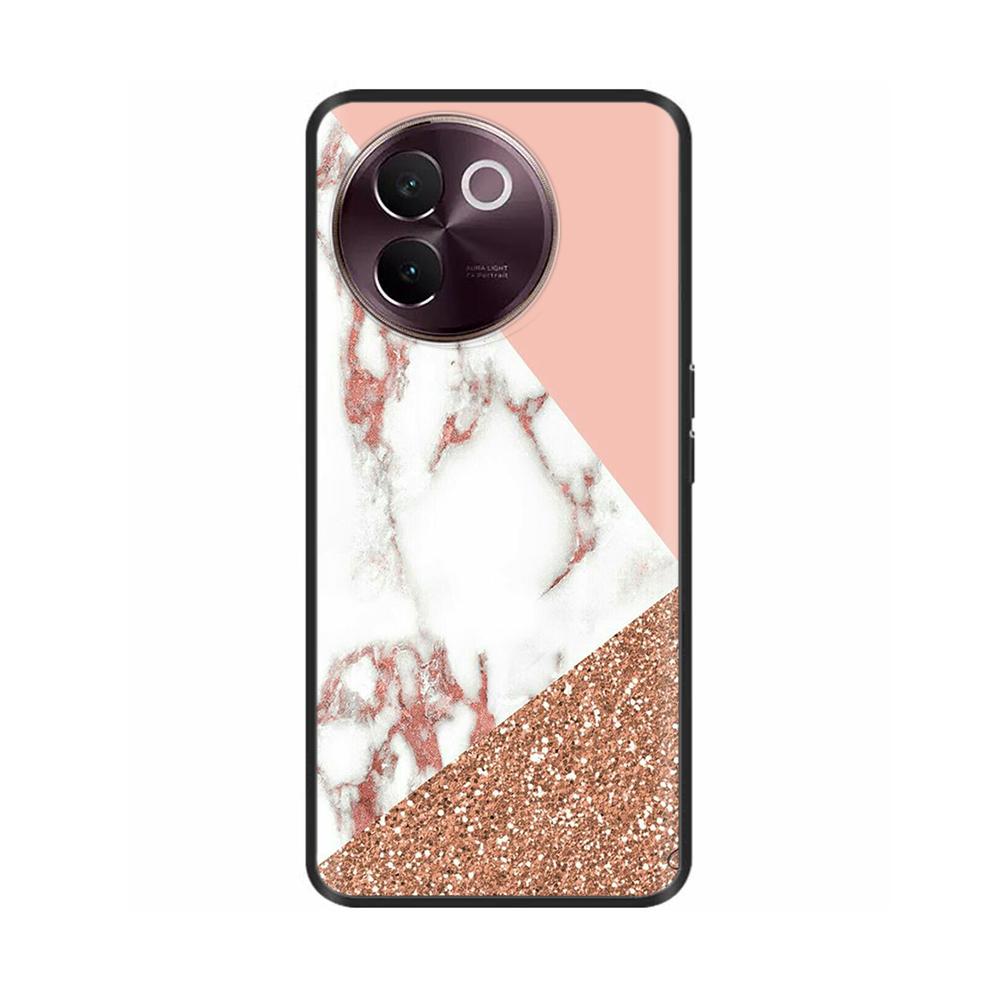 Для Vivo V30E 5G Чехол Задняя крышка Для Vivo Y200i 5G Fundas Ударопрочный корпус Мягкий черный силиконовый чехол для телефона на Vivo T3X 5G Coque