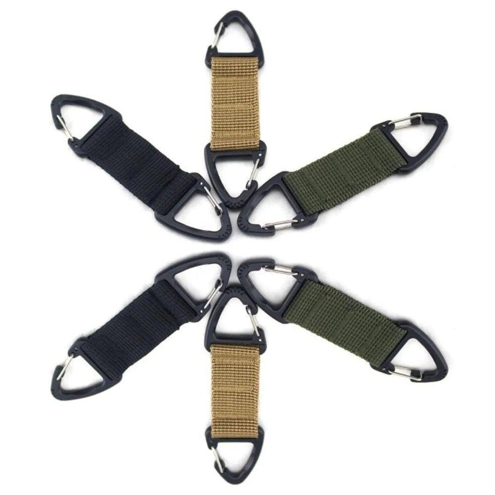 Rotatable Camping Carabiner Double-headed Webbing Belt Buckle Backpack Key Hook Backpack