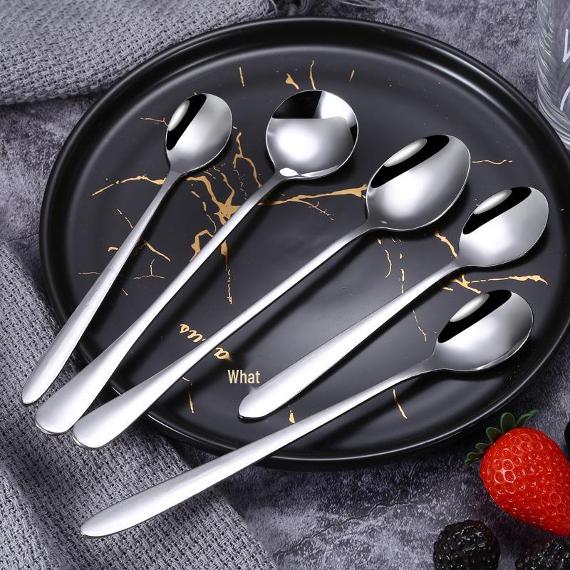 Набор ложек из нержавеющей стали с длинной ручкой для смешивания и приправ
