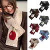 Windproof Neck Guard Scarves Warm Cross Neck Scarf New Knitted Scarf