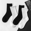 10 Pairs Socks Organic Cotton High Quality White Black Business Casual Spring Winter Socks Women Long/Short Tube Sox