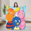 Мультяшное одеяло The Backyardigans Качественное Уютное Постельное белье Пледы Зимнее Самолет Путешествие Стул Диван Кровать Смешной Покрывало