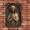 Квадратная табличка «Бронзовая Дева Мария» от SacredAura - Захватывающий дух духовный декор для баров, ресторанов и домов