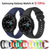 Ремешок для умных часов Samsung Galaxy Watch 4, 44 мм, 40 мм 5 pro, силиконовый спортивный браслет Correa Galaxy Watch 4, классический ремешок 46 мм, 42 мм