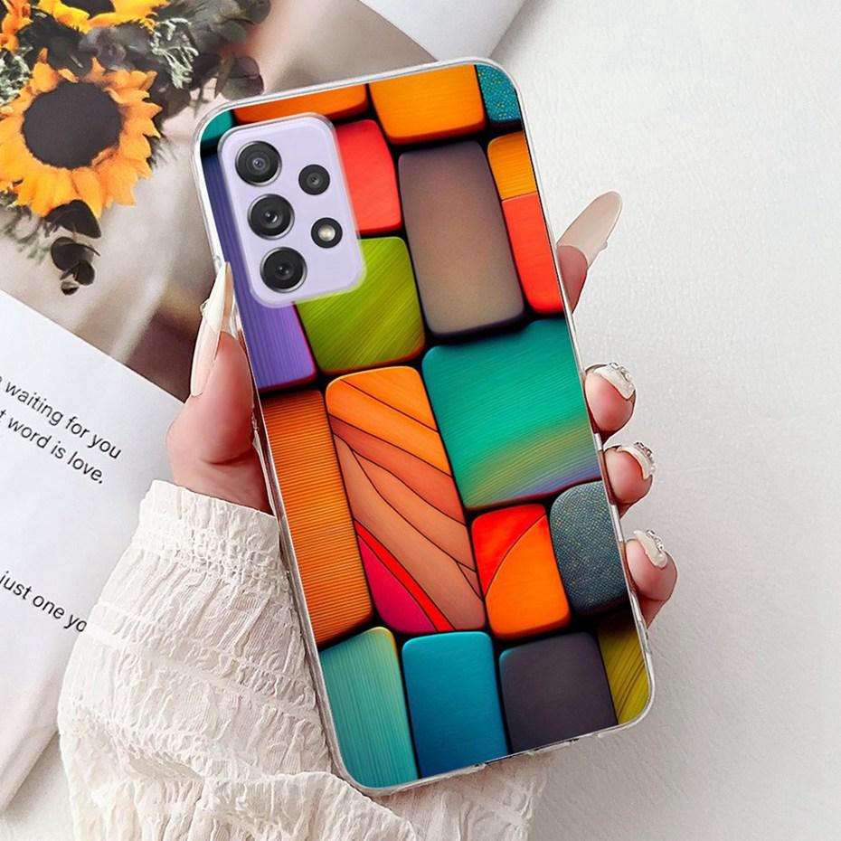 Fashion Painting Case For Samsung Galaxy A72 A52 A52s 5G Soft Silicone TPU Phone Cases For Samsung A72 A52 A52s Covers Bumpers