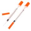 10 шт. 1 мл Одноразовый пластиковый стерильный шприц для инсулина Оранжевый колпачок Пластиковый дозатор жидкости