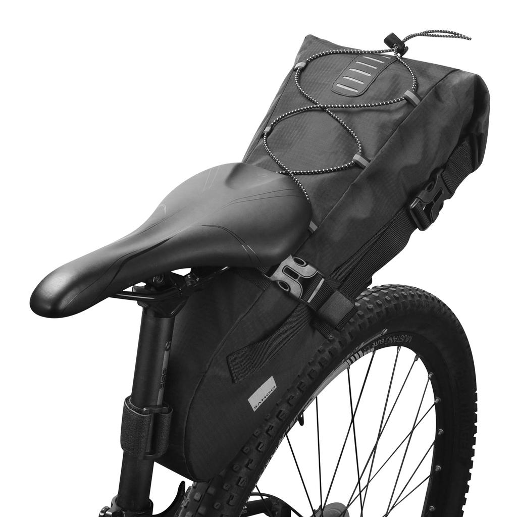 Bicycle Saddle Bag Waterproof Bicycle Storage Bag Reflective Cycle Rear Seat Post Bag Large Capacity Tail Rear Bag MTB