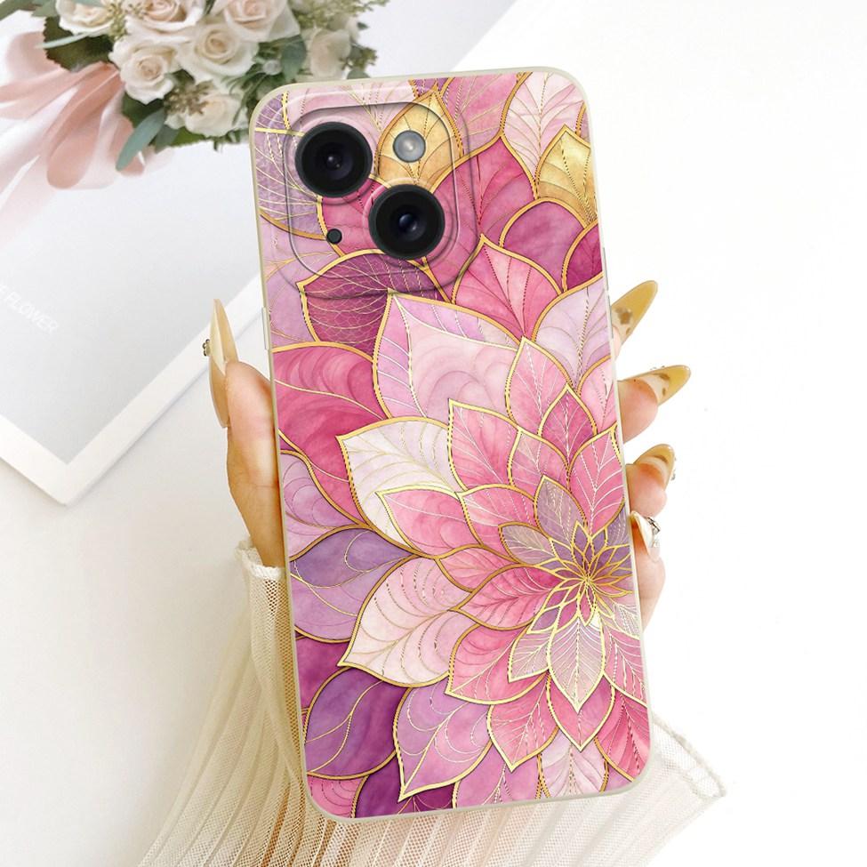 6.1'' Casing For iPhone 15 Case Fashion Cartoon Cute Funny Painted Silicone Phone Cover A3090 A2846 A3089 A3092