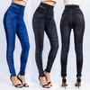 Womens Fashion Leggings Ladies Print Wet High Waist Trouser Pants