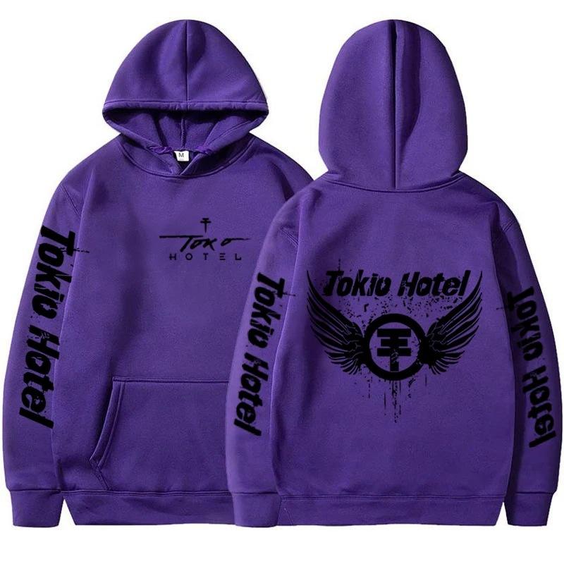 Новые толстовки Tokio Hotel Толстовки Толстовки Tokio Унисекс Осень Зима Флис Уличная одежда Топы