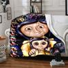 1pc Coraline (4) Blanket, Gift, for Men and Women, Soft Blanket, Good for Sofa Bed Couch Travel, Lightweight Flannel Blanket