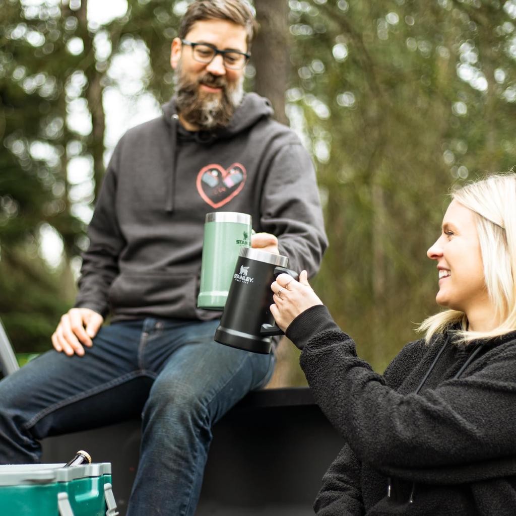 Кружка вакуумная STANLEY серебристая пивная кружка пивная кружка с вакуумной изоляцией из нержавеющей стали газированная холодная с изоляцией для улицы можно мыть в посудомоечной машине гарантия японская 0,7 л