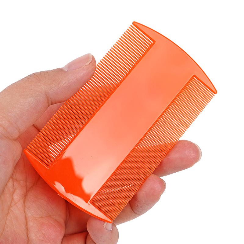 1pcs Plastic Double Sided Nit Fine Tooth Head Lice Hair Combs for Pet Dog Cat Flea Hair Combs Brush Pet Hair Cleaning Supplies