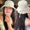 Thin Fisherman Hat Lace-up Sunshade Basin Hat Ins Tie Bucket Cap  Summer