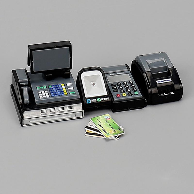 Кукольный домик Мини супермаркет кассовый аппарат карточный автомат Pos автомат кукольный домик реквизит для сцены