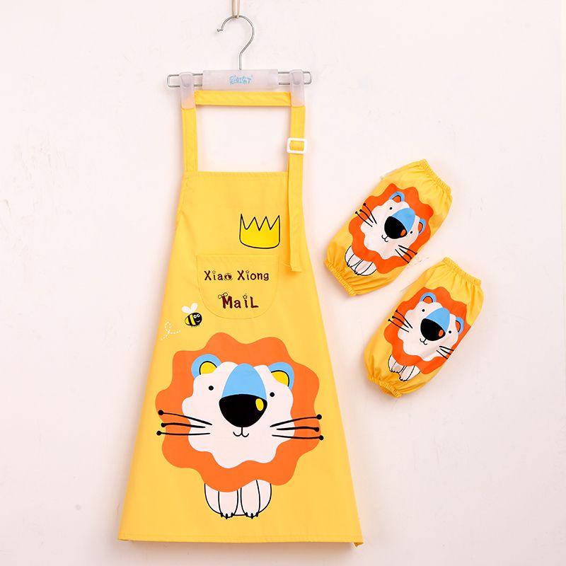 Водонепроницаемый фартук, детская одежда для рисования, ученики начальной школы в кухонных чехлах, защитная одежда для рисования для мужчин и женщин в детском саду.