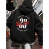 Северная Америка Спортивное Искусство Принт Буква Толстовки Мужские Повседневные на молнии Пуловер Хип-Хоп Свободный Худи Осень Карман Мужская Спортивная одежда
