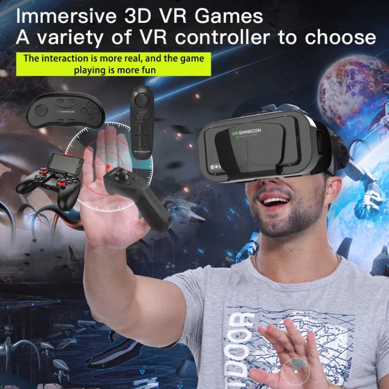 3D VR Игровые Очки, Панорамный VR Бокс для Ношения на Голове, для Смартфонов 4,7-7,0 Дюймов