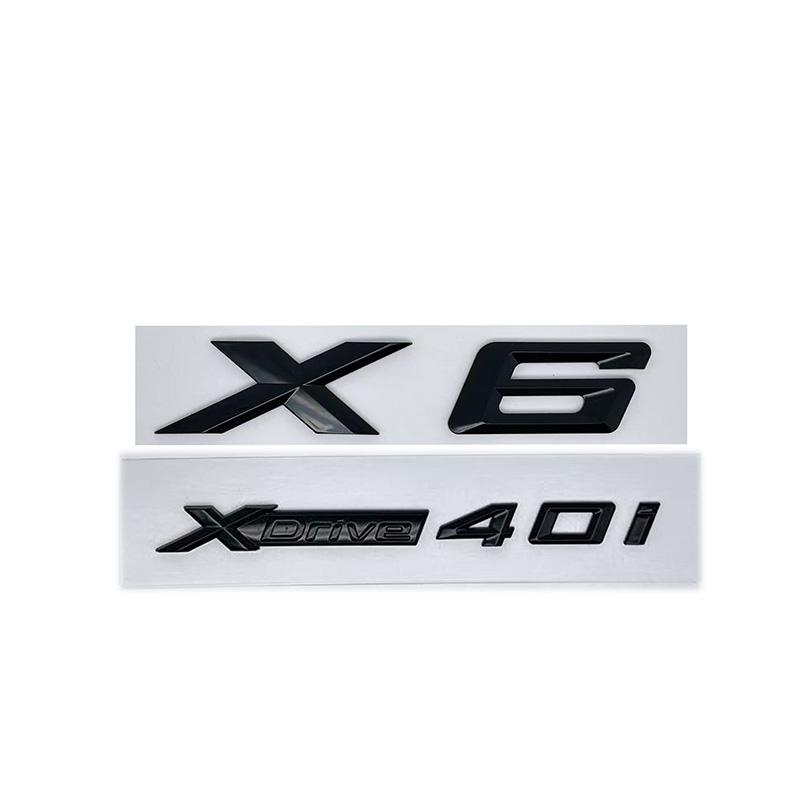 3D ABS Буквенные Шильдики для Эмблемы Багажника подходят для моделей BMW X6 E71 F16 E72 G06, а также XDRIVE 30d 28i 30i 35i 50i