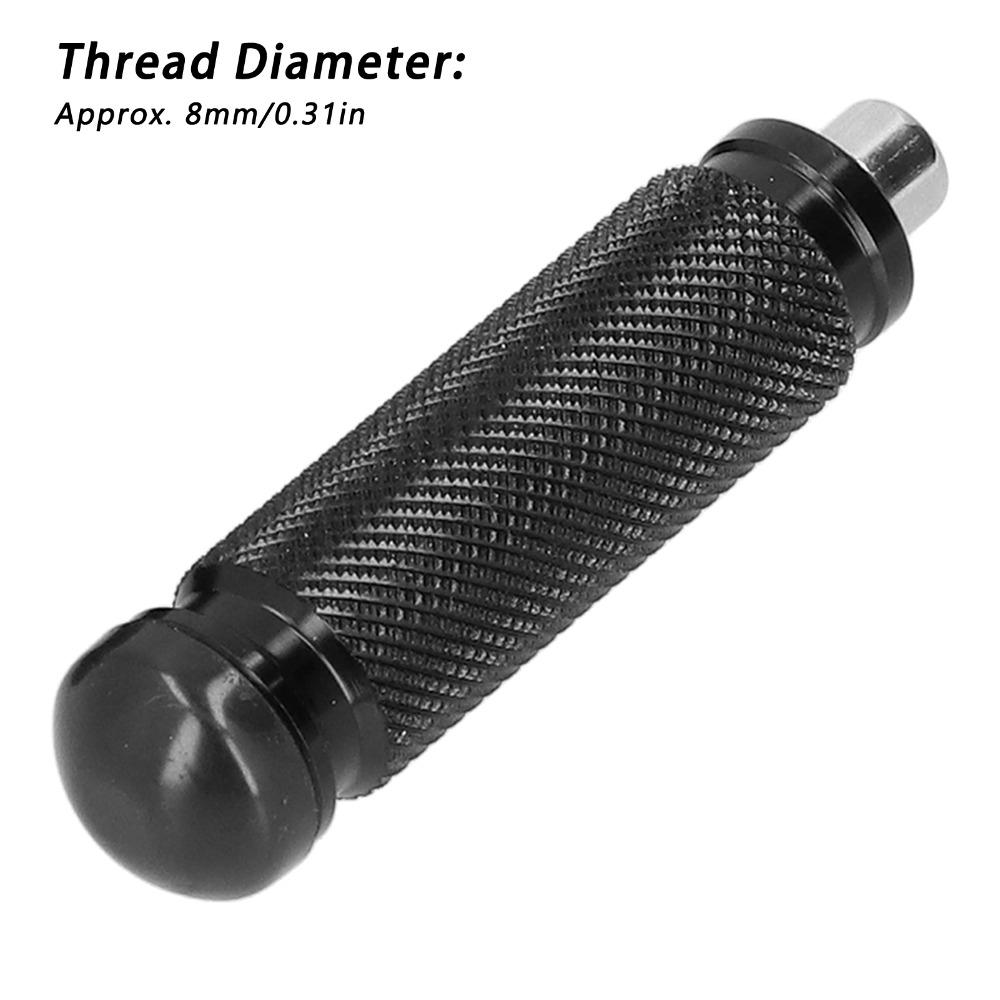 2pcs 8mm Motorcycle Frame Slider Black Aluminum Alloy Anti Scratch Protector Drop Protector Anti Reverse Damage