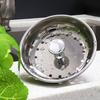 Kitchen Sink Drain Strainer Press Stopper Anti-clogging Quick Drainage Universal Stainless Steel Sink