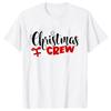 Christmas Crew Party T-shirts Xmas Funny Family Matching Tees Merry Christmas Outfits Happy New Year Tops Short Sleeve Tees