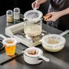 Кухонный фильтр для соевого молока, кофе, многоразовые нейлоновые сетчатые фильтры, ложки для йогурта, чая, вина, сока, дуршлаг, сито