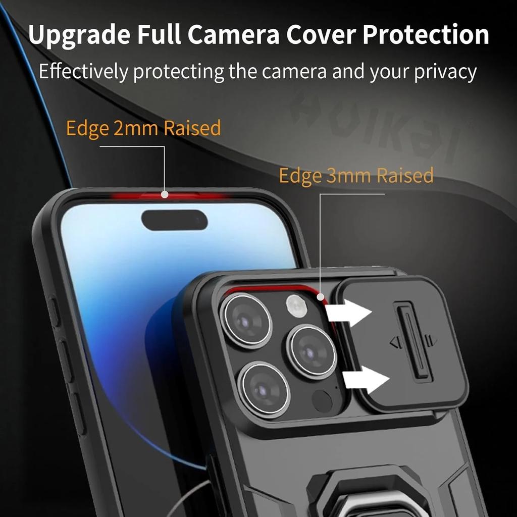 Для iPhone 15 Pro Max Чехол iPhone 13 14 15 Pro Max Чехол для линзы, раздвижное стекло, защитная броня, противоударный держатель, магнитный бампер