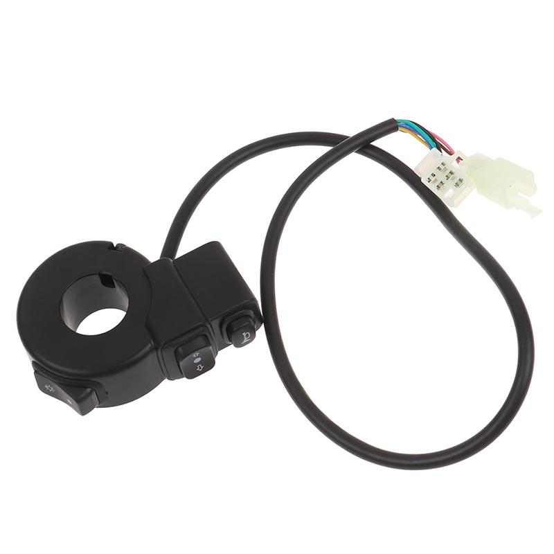 3 In1 Motorcycle Switch Electric Bike Scooter Turn Signal Horn Button 22Mm