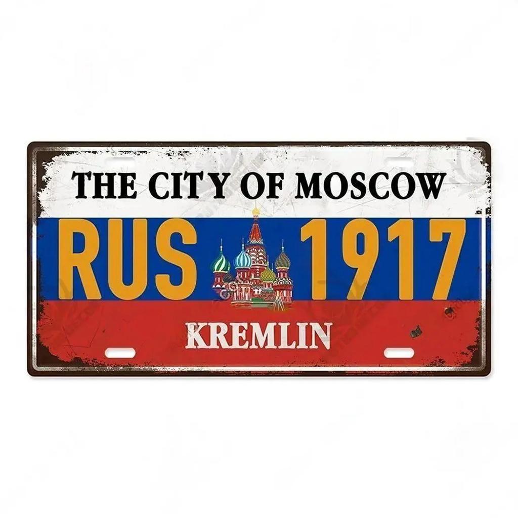 Париж Берлин Мадрио Москва Металлические Знаки Винтажная Табличка Автомобильный Номерной Знак Рельефная Бирка Гараж Бары Пабы Клубы Домашний Декор Стены