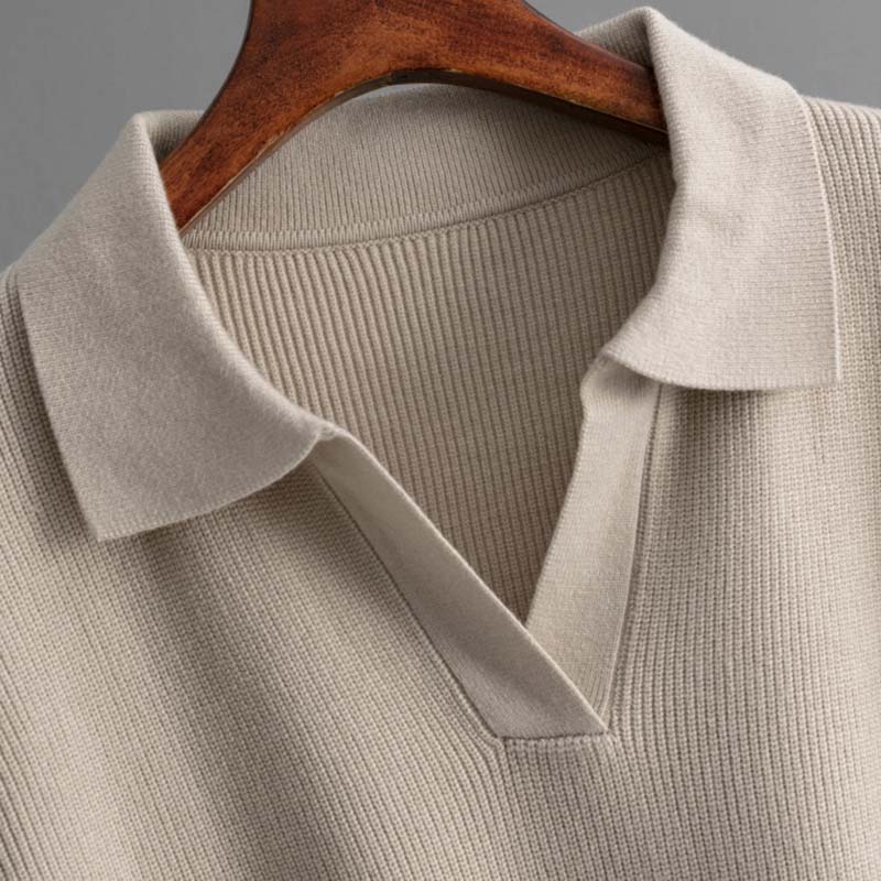 Women's Fashion Casual Loose Knitted Skirt Set Autumn Winter POLO Collar Long Sleeve Pullover Lace Up SKirt 2-Piece Sets