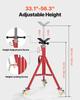 VEVOR Pipe Stand, Pipe Stand, V Head Pipe Stand Adjustable Height 71.12-132.08 cm, Pipe Stands with Casters