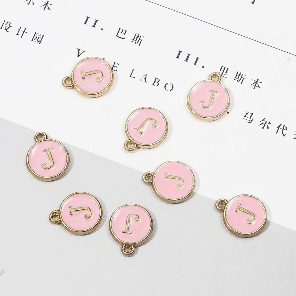 10 шт., металлическая эмаль, английские буквы, подвески, подвеска для самостоятельного изготовления ювелирных изделий, ожерелье, браслет, аксессуары