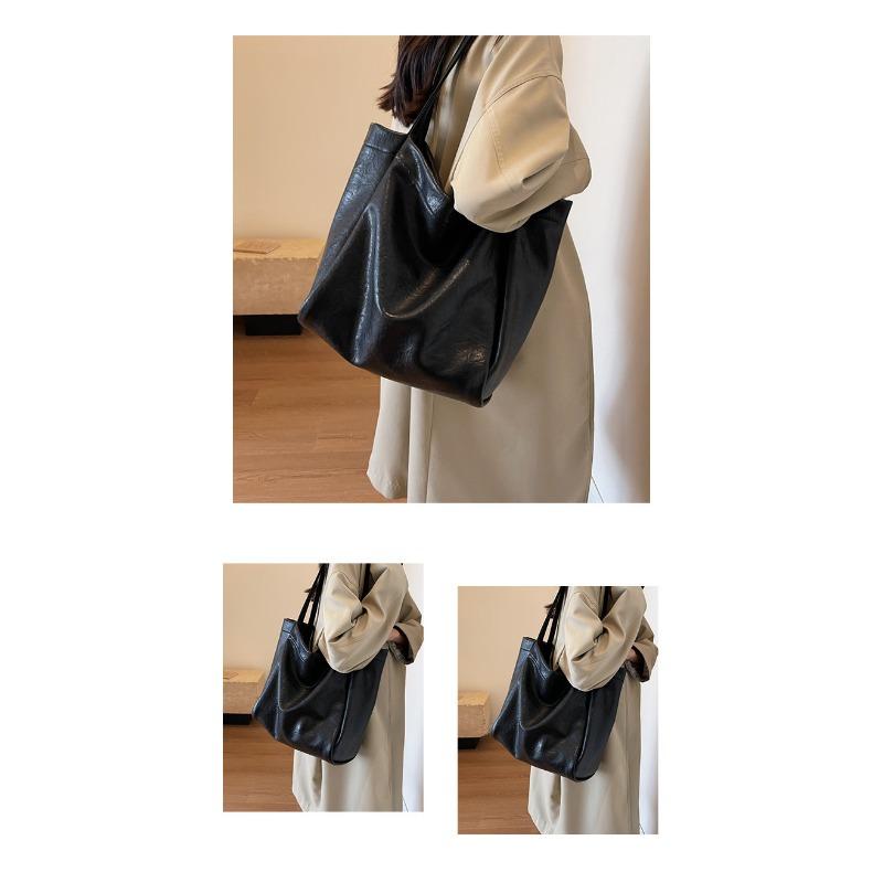 Большая сумка 2024, новинка, винтажная сумка на плечо для отдыха, высокое качество, большая вместительная сумка для поездок на работу