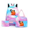 3Pcs/Set Chainsaw Man Kawaii Casual School Bag Colorful Backpack Set Girl with Lunch Bag for Women Student Teenager Rucksack Pencil Case