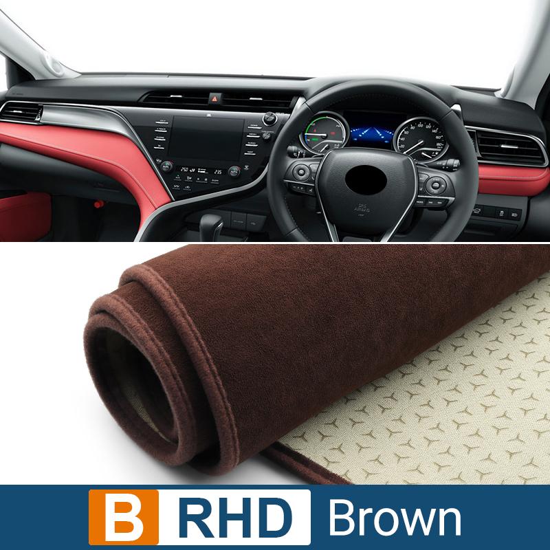 Чехол на приборную панель автомобиля, избегайте света, коврик, анти-УФ-ковер, нескользящие коврики для Toyota Camry XV70 2018 2022 2023 2024