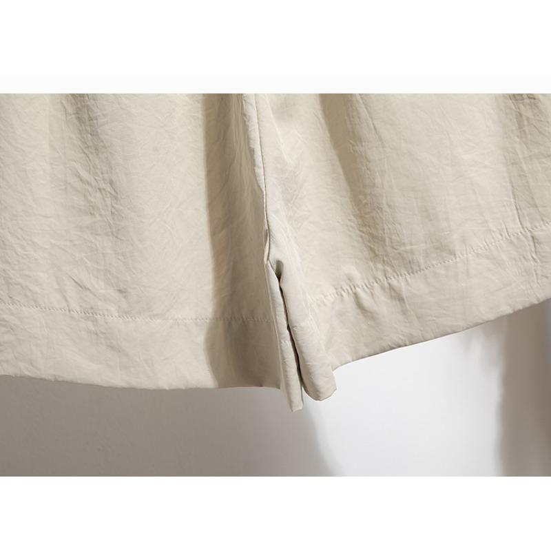 DIMANAF 2025 Шорты больших размеров Летние женские брюки с широкими штанинами Однотонные Свободные с высокой талией Повседневные шорты Базовые Шаровары Новые