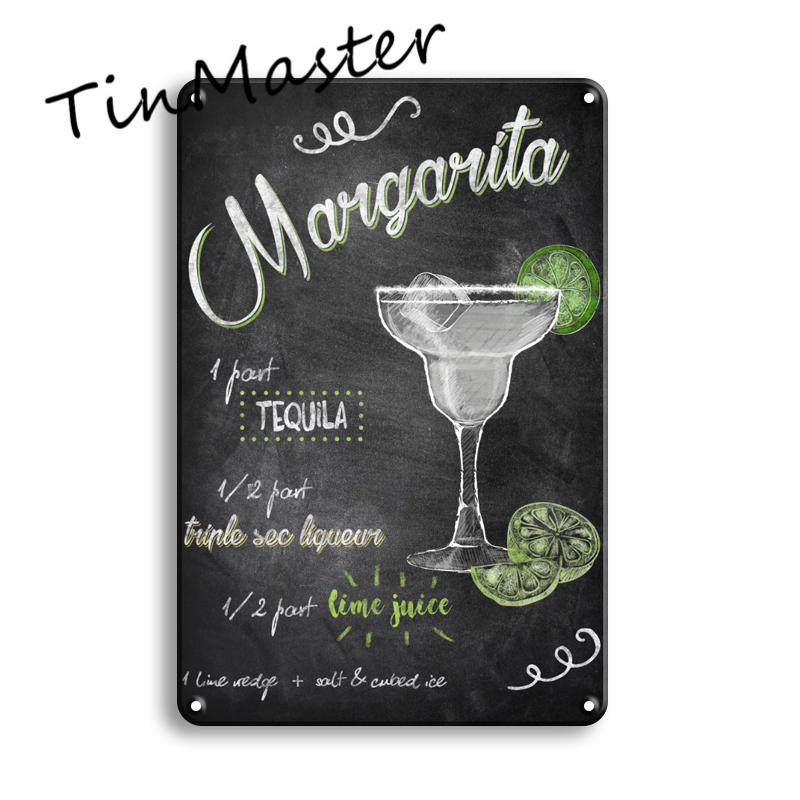 Martini Mojito Cocktail Poster Metal Tin Sign Vintage Restaurant Kitchen Irish Pub Bar Man Cave Decoration Art Wall Stickers